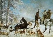 Gustave Courbet The kill of deer oil painting artist